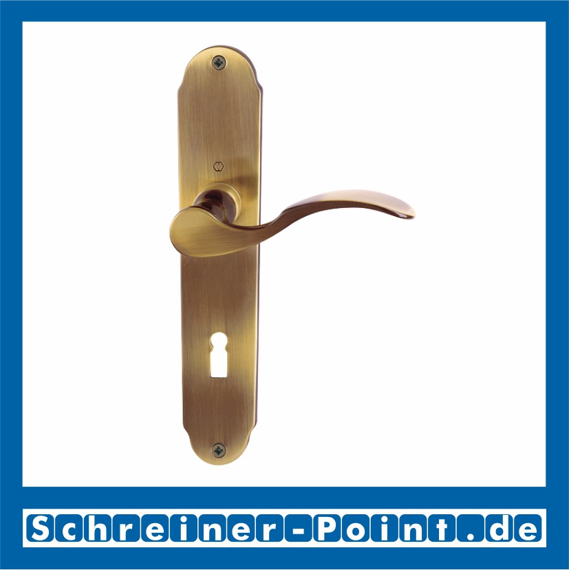 Hoppe Caracas Langschild-Garnitur F73 Messing brüniert, M112SLN/2021, 6685929, 8168122, 800773, 8168239, 800735, 8170730, 6376487, 6376495